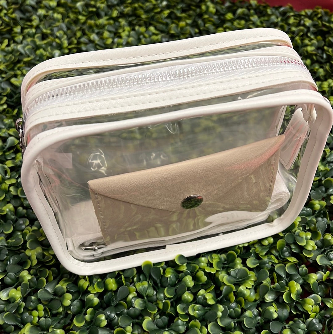 Clear crossbody purse