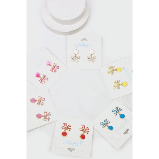 Colorful Bow Earring Sets