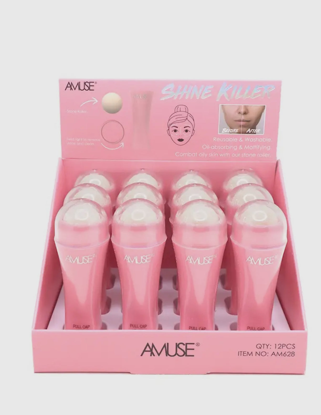 Amuse cosmetics shine killer face stone roller