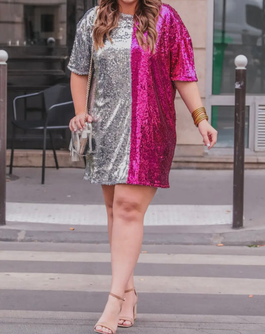 Center stage sequin dress