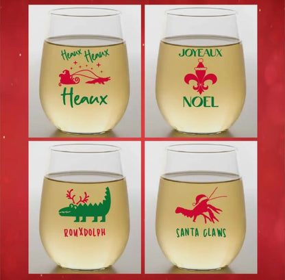 4Pk Cajun Shatterproof Wine Glasses