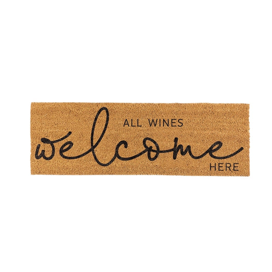 All Wines Welcome Here Door Mat